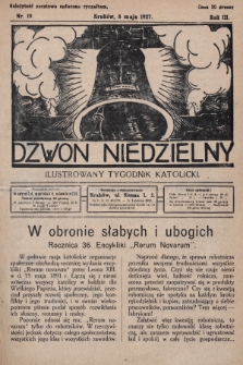 Dzwon Niedzielny : ilustrowany tygodnik katolicki. 1927, nr 19