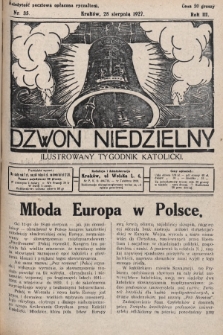 Dzwon Niedzielny : ilustrowany tygodnik katolicki. 1927, nr 35