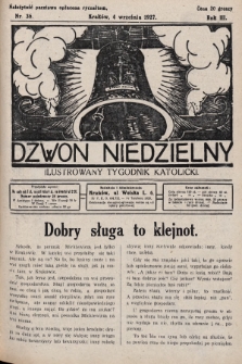 Dzwon Niedzielny : ilustrowany tygodnik katolicki. 1927, nr 36
