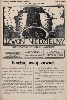 Dzwon Niedzielny : ilustrowany tygodnik katolicki. 1927, nr 43