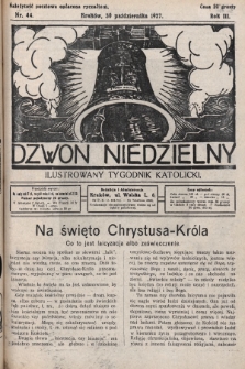 Dzwon Niedzielny : ilustrowany tygodnik katolicki. 1927, nr 44