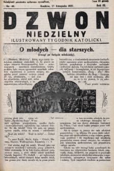 Dzwon Niedzielny : ilustrowany tygodnik katolicki. 1927, nr 48