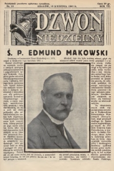 Dzwon Niedzielny. 1931, nr 16