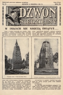 Dzwon Niedzielny. 1931, nr 37