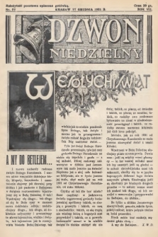 Dzwon Niedzielny. 1931, nr 52