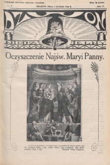 Dzwon Niedzielny. 1928, nr 6