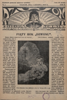 Dzwon Niedzielny. 1929, nr 1