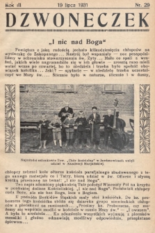 Dzwoneczek. 1931, nr 29