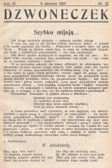 Dzwoneczek. 1931, nr 32