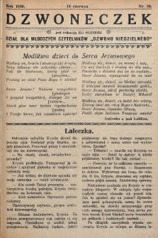 Dzwoneczek : dział dla młodszych czytelników „Dzwonu Niedzielnego". 1936, nr 24