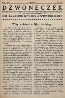 Dzwoneczek : dział dla młodszych czytelników „Dzwonu Niedzielnego". 1936, nr 31