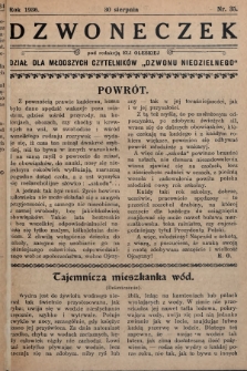 Dzwoneczek : dział dla młodszych czytelników „Dzwonu Niedzielnego". 1936, nr 35