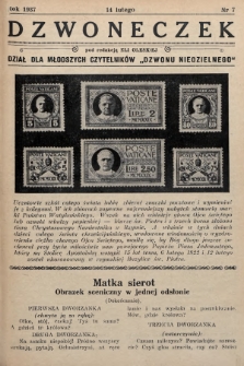 Dzwoneczek : dział dla młodszych czytelników „Dzwonu Niedzielnego". 1937, nr 7