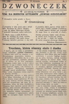 Dzwoneczek : dział dla młodszych czytelników „Dzwonu Niedzielnego". 1938, nr 5
