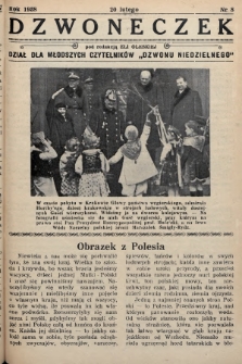 Dzwoneczek : dział dla młodszych czytelników „Dzwonu Niedzielnego". 1938, nr 8