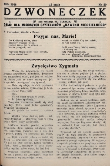 Dzwoneczek : dział dla młodszych czytelników „Dzwonu Niedzielnego". 1938, nr 20