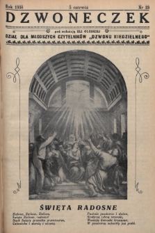 Dzwoneczek : dział dla młodszych czytelników „Dzwonu Niedzielnego". 1938, nr 23