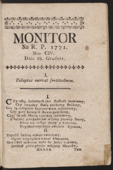 Monitor. 1771, nr 104