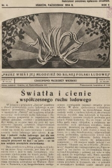 Znicz : czasopismo młodzieży wiejskiej. 1934, nr 4