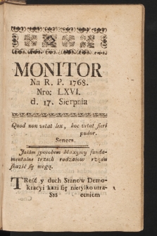 Monitor. 1768, nr 66