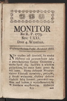 Monitor. 1773, nr 71