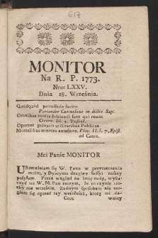 Monitor. 1773, nr 75