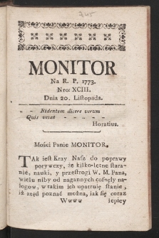 Monitor. 1773, nr 93