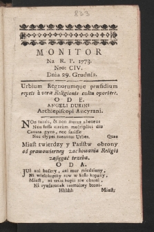 Monitor. 1773, nr 104