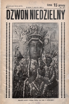 Dzwon Niedzielny. 1936, nr 1