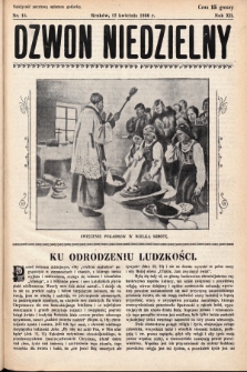 Dzwon Niedzielny. 1936, nr 15