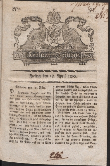 Krakauer Zeitung. 1800, nr 31