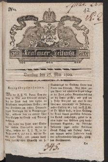 Krakauer Zeitung. 1800, nr 42