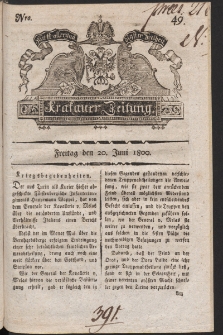 Krakauer Zeitung. 1800, nr 49