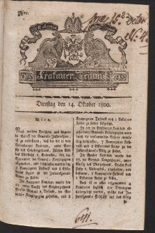 Krakauer Zeitung. 1800, nr 82