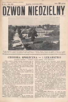 Dzwon Niedzielny. 1937, nr 14