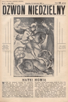 Dzwon Niedzielny. 1937, nr 17