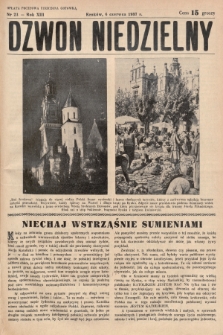Dzwon Niedzielny. 1937, nr 23