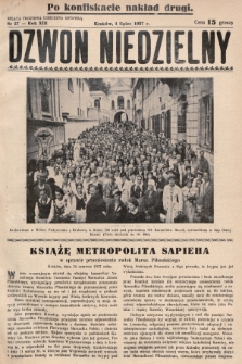 Dzwon Niedzielny. 1937, nr 27