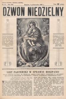 Dzwon Niedzielny. 1937, nr 40