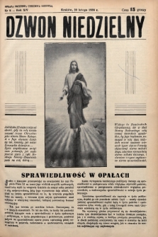 Dzwon Niedzielny. 1938, nr 8