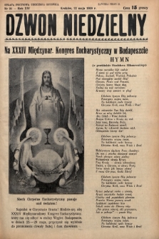 Dzwon Niedzielny. 1938, nr 21