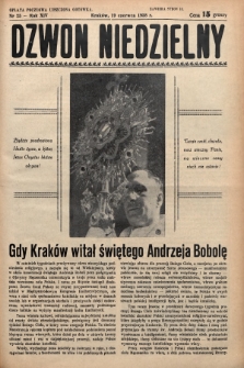Dzwon Niedzielny. 1938, nr 25