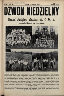 Dzwon Niedzielny. 1938, nr 34