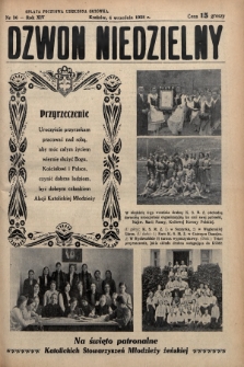 Dzwon Niedzielny. 1938, nr 36