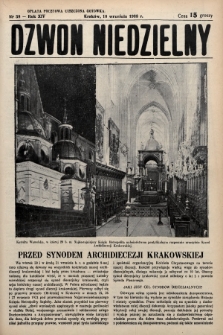 Dzwon Niedzielny. 1938, nr 38