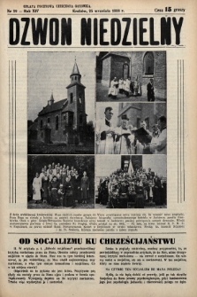 Dzwon Niedzielny. 1938, nr 39