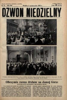 Dzwon Niedzielny. 1938, nr 40
