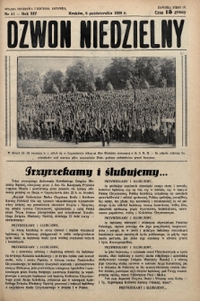 Dzwon Niedzielny. 1938, nr 41