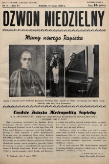 Dzwon Niedzielny. 1939, nr 11