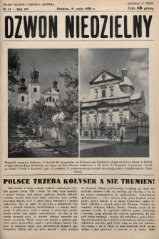 Dzwon Niedzielny. 1939, nr 21